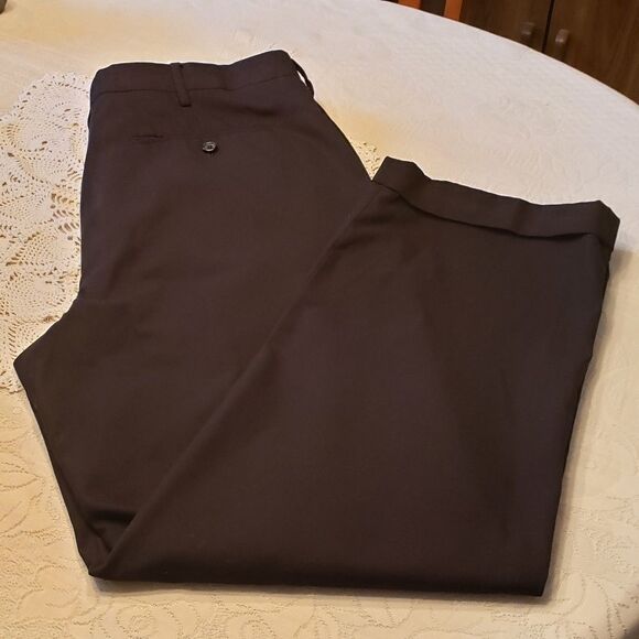 Mens Merona Black Dress Pants with Cuffs 38 X 32 - Picture 1 of 5